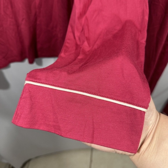 NEW COSABELLA [ PLUS 2X ] Bella Contrast-Trim‎ Long Sleeve Pajama Set Pink - Picture 16 of 16